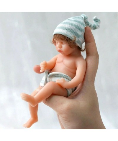 Mini Reborn Baby Doll with Clothes 6 Inch Realistic Silicone Baby Dolls Real Life Tiny Baby Doll Lifelike Doll Gift Set for 6...