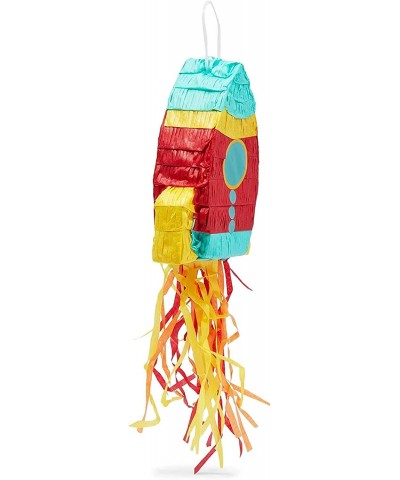 Mini Rocket Ship Pull Piñatas for Outer Space Party (8 x 5.9 x 2.5 In 3 Pack) $26.69 Piñatas