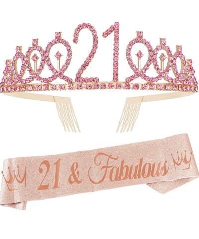 21st Birthday 21st Birthday Decorations for Her 21st Birthday Gifts for Her 21st Birthday Sash 21st Birthday Crown and Sash 2...