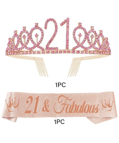 21st Birthday 21st Birthday Decorations for Her 21st Birthday Gifts for Her 21st Birthday Sash 21st Birthday Crown and Sash 2...