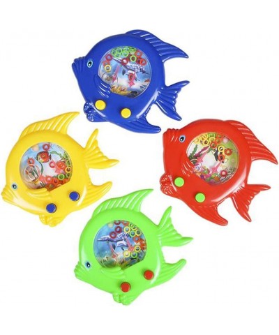 Fish Water Toy Set of 4 Handheld Water Games for Kids Goody Bag Fillers Birthday Party Favors for Children Road Trip Travel T...