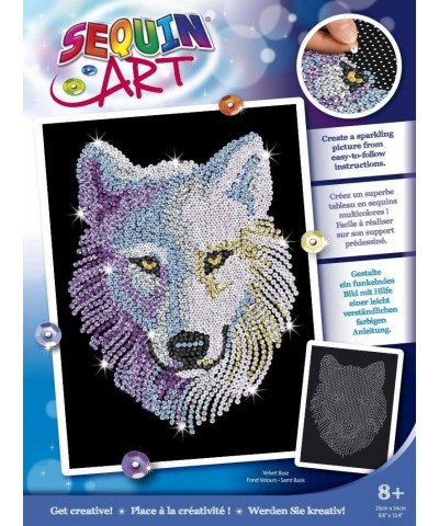 Blue Snow Wolf Sparkling Arts and Crafts Kit Creative Crafts for Adults and Kids $58.24 Craft Kits