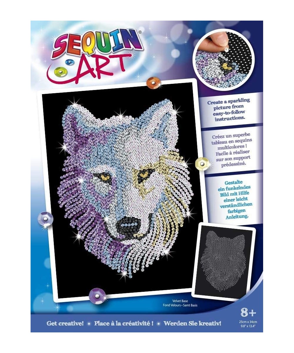 Blue Snow Wolf Sparkling Arts and Crafts Kit Creative Crafts for Adults and Kids $58.24 Craft Kits