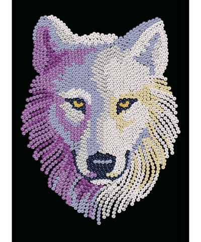 Blue Snow Wolf Sparkling Arts and Crafts Kit Creative Crafts for Adults and Kids $58.24 Craft Kits