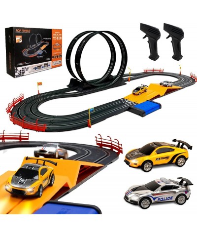 Racing Set Electric Powerd Slot Car Race Track Set for Boys Race Track Sets with 2 Hand Controllers Gift Toys for Children Ki...