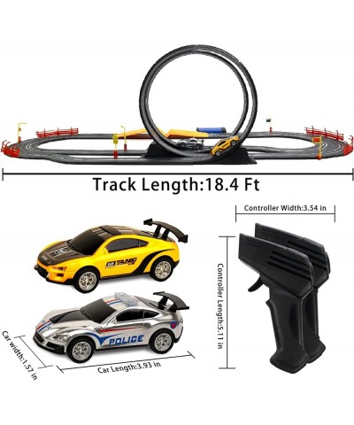 Racing Set Electric Powerd Slot Car Race Track Set for Boys Race Track Sets with 2 Hand Controllers Gift Toys for Children Ki...