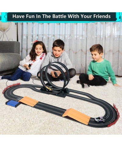 Racing Set Electric Powerd Slot Car Race Track Set for Boys Race Track Sets with 2 Hand Controllers Gift Toys for Children Ki...