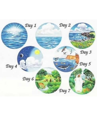 6" Creation Circles Felt Figures for Flannel Board Bible Stories-precut $40.83 Magnetic & Felt Playboards