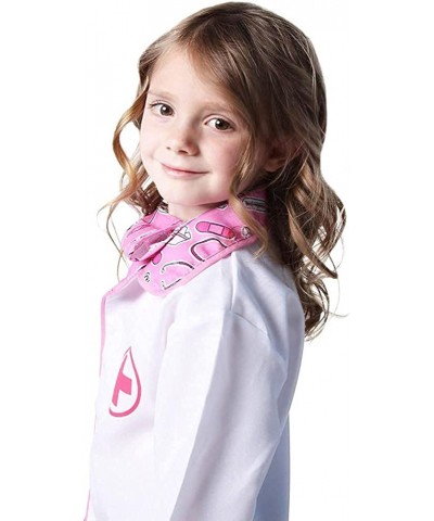 Kids Doctor Coat & Mask for Kids Doctor Costume | Kids Doctor Coat | Pink and White - For Ages 2-10 $30.59 Kids' Costumes