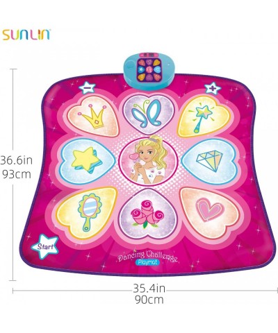 Dance Mat - Dance Mixer Rhythm Step Play Mat - Dance Game Toy Gift for Kids Girls Boys - Dance Pad with LED Lights Adjustable...