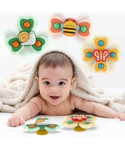 MANMI TOP 3pcs【2021 Upgraded】 Spinning Baby Toy with Section Cups Suction Cup Spinner Toy $15.76 Spinning Tops