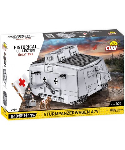 Historical Collection Great War Sturmpanzerwagen A7V Tank $97.35 Toy Building Sets