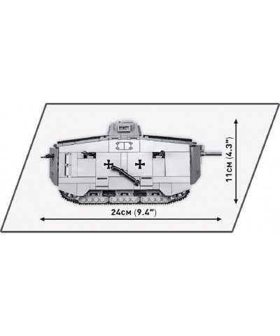 Historical Collection Great War Sturmpanzerwagen A7V Tank $97.35 Toy Building Sets