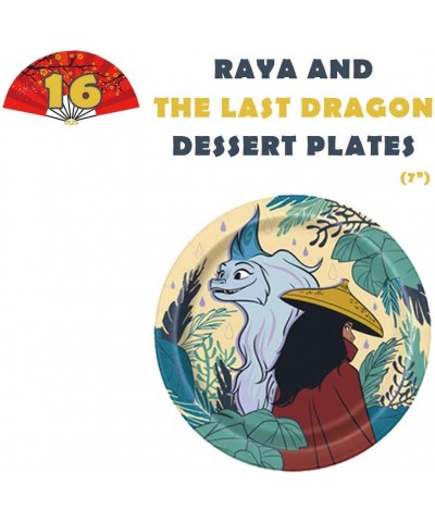 Raya And The Last Dragon Birthday Party Supplies Pack And Favors With Plates Napkins Banner Tablecover Bracelets Paper Fans $...