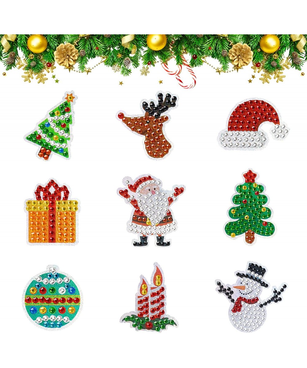 5D DIY Diamond Painting Kit 30 Pieces Christmas Big Diamond Painting Decorations Stickers Sparkling Art for Kids Adults Begin...