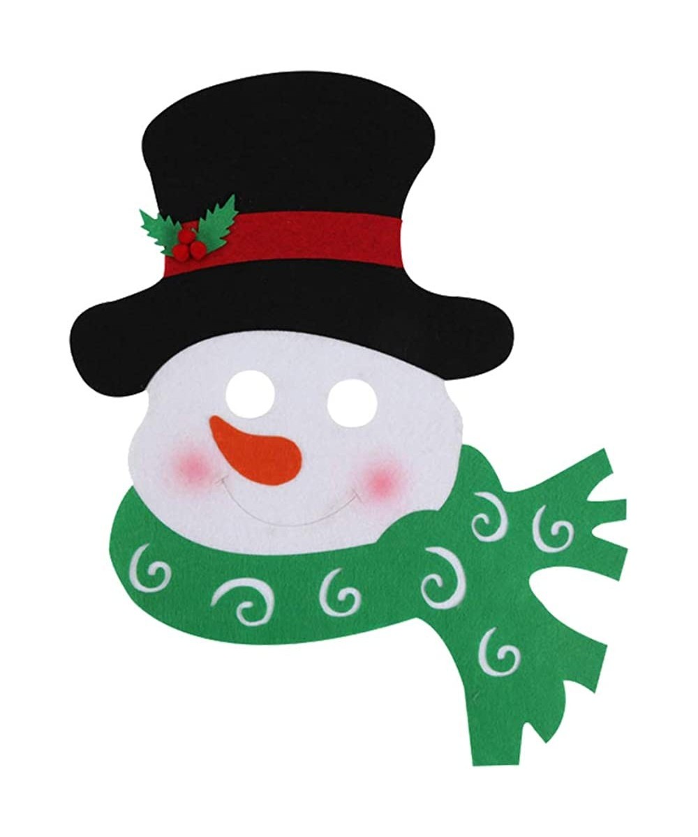 Christmas Snowman Mask Non Woven Christmas Cosplay Costume Party Mask Prank Prop for Christmas Party Supplies $17.97 Kids' Dr...