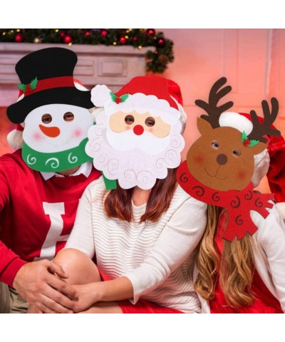 Christmas Snowman Mask Non Woven Christmas Cosplay Costume Party Mask Prank Prop for Christmas Party Supplies $17.97 Kids' Dr...