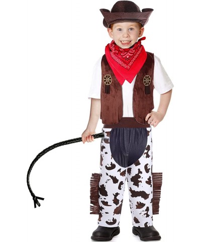 Cowboy Costume Set Kids Halloween Party Cosplay Costume Baby Cowboy Outfit with Hat Vest Whip Bandana For Boys and Girls $34....