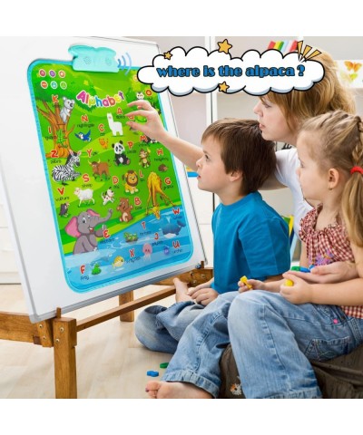 Electronic Interactive-Alphabet-Wall-Chart 2-in-1 Upgraded Sound on Double-Sided ABC Learning Poster for-Toddlers Educational...