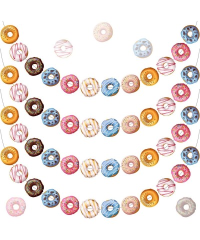 Donut Theme Party Banner 4 Pieces Donut Banner Donut Garland Donut Party Decorations for Donut Theme Birthday Party Christmas...