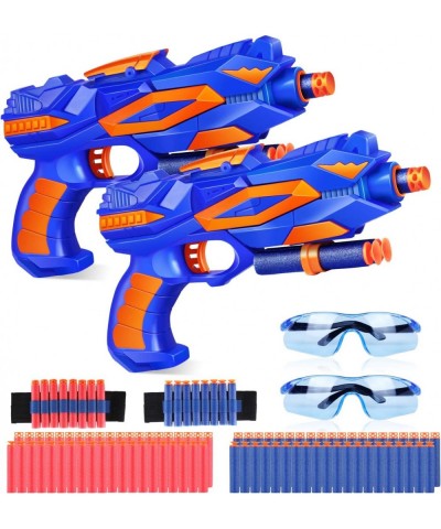 Toy Guns for Boys Dart Gun 2 Pack with 2 Kids Safety Goggles 80 Foam Refill Christmas Birthday Gifts for 5 6 7 8 9+Year Old B...