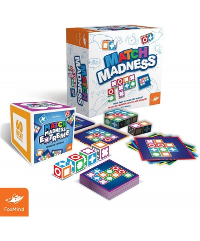 FoxMind Games: Match Madness Extreme Expansion Pattern Matching Puzzle Game 60 New Challenge Cards Fast-Paced Made for up to ...