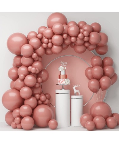 Dusty Rose Balloons Different Sizes 105Pcs Dusty Pink Balloon Garland Arch Kit 18 12 10 5Inch Latex Wedding Mauve Balloon Eng...