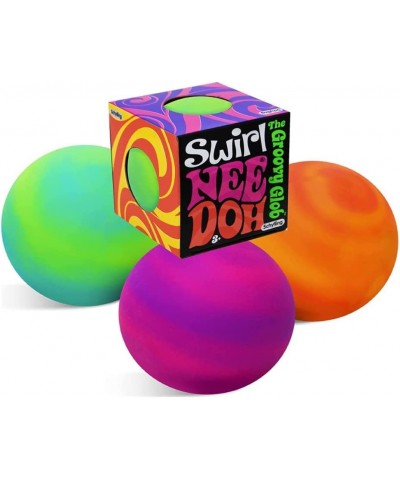 Schylling Nee Doh Stress Balls: Teenie Color Change and Swirl in Vibrant Colors. One of Each - The Perfect Bundle! Bonus E - ...