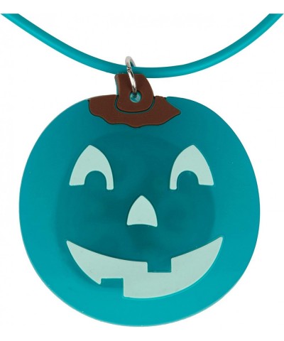 Teal Pumpkin Halloween Light Up Jewelry Necklace (2 Pack) - Jack O Lantern Costume & Party Light Decoration - Official Teal P...