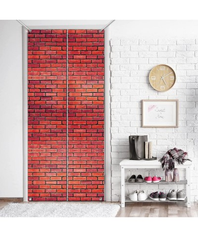 Brick Wall Backdrop Cross Station Brick Wall Party Backdrop Door Curtains for Magical Wizard Party Decoration Wizard Costume ...