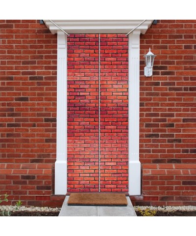 Brick Wall Backdrop Cross Station Brick Wall Party Backdrop Door Curtains for Magical Wizard Party Decoration Wizard Costume ...