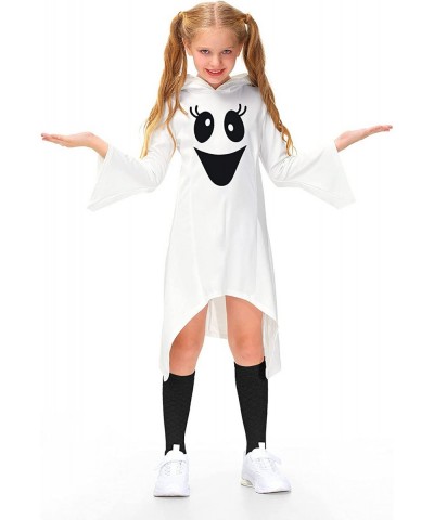 Girls Ghost Costume Bell Sleeve Hoodie Dress 4-12 Years $39.80 Kids' Costumes