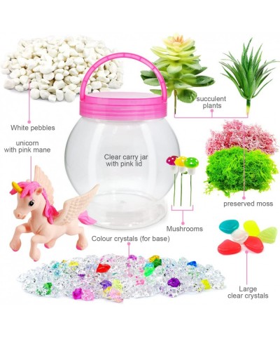 Terrarium Unicorns kit Toys for Girls - Gardening DIY Bedroom Decor Unicorn Toy STEM Activities Night Grow LED Plant Light Ar...