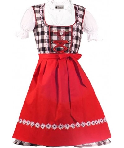 Authentic German Bavarian 3 Piece Children Dirndl Dress for Oktoberfest Blouse Apron Sizes 4T-12 $66.80 Kids' Costumes