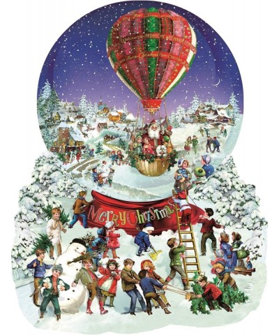 Old Fashioned Snow Globe Merry Christmas Shaped 1000 pc Jigsaw Puzzle by SunsOut $45.63 Jigsaw Puzzles