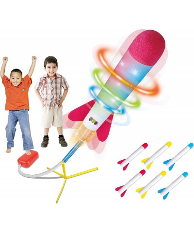 Toy Rocket Launcher LED - Jump Rocket Set Includes 6 Rockets - Play Rocket Soars Up to 100 Feet + - Missile Launcher Best Gif...