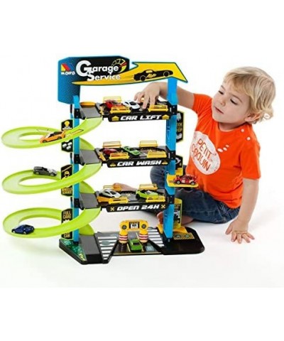 Garage Service Playset 4 Story Multicolor $62.81 Buildings & Scenery for Kids' Play Figures & Vehicles