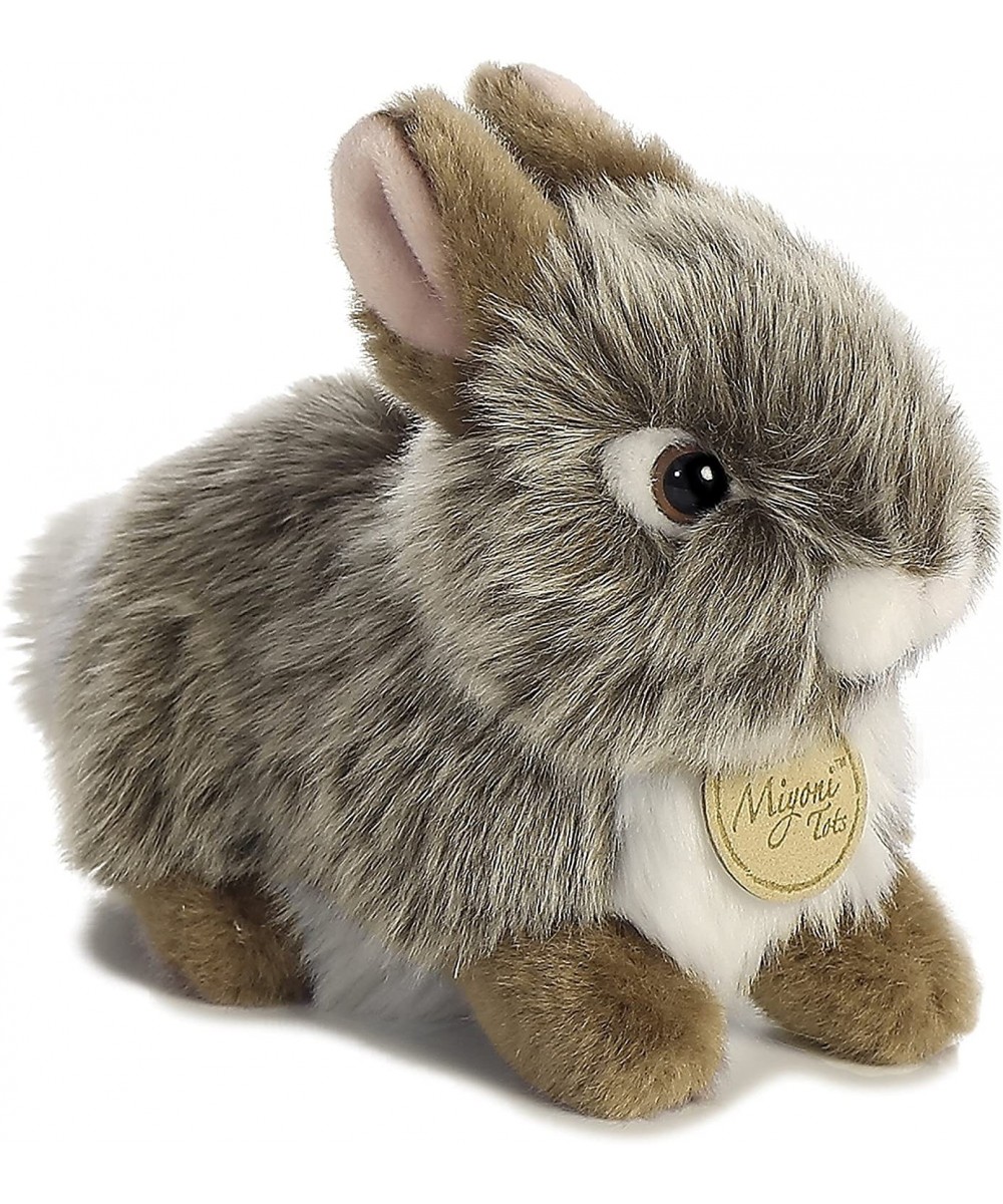 Aurora - Miyoni - 7" Baby Bunny - Grey $22.37 Stuffed Animals & Teddy Bears