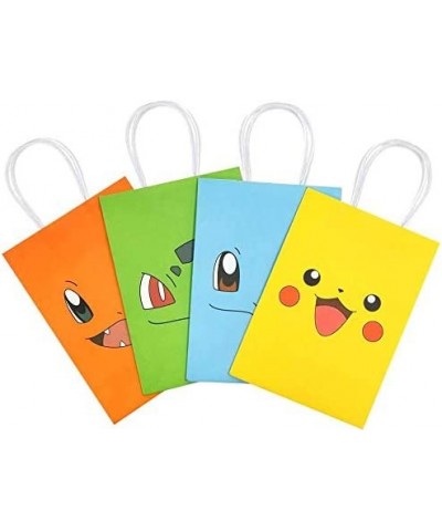 16 PCS Game Theme Birthday Party Paper Gift Bags for Pocket Monster Party Supplies Birthday Party Decorations - Party Favor G...