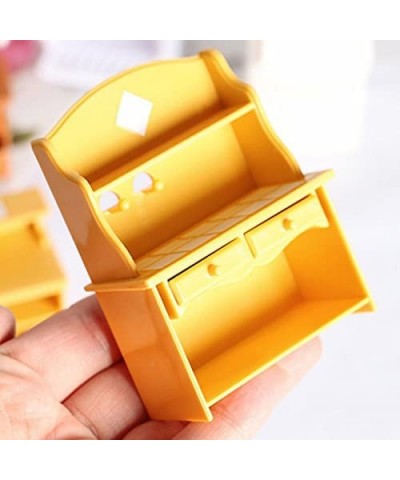 2Pcs Plastic Kitchen Cabinet Miniature Furniture Room Item Set Mini Accessory $18.14 Dollhouse Accessories