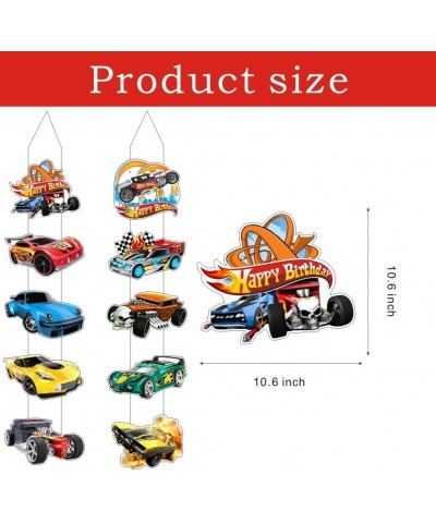 Hot Cars Porch Sign Door Hanging Banner Cars Themed Birthday Party Supplies for Boys and Girls Kids Party Decorations Decor $...