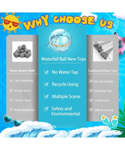 Reusable Water Balloons Quick Fill Self Sealing Refillable Water Balls for Kids Reusable Water Bomb Splash Balls for Pool Rap...