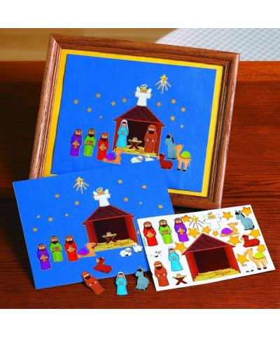 Make a Nativity Scene Sticker Sheets Religious Education - - Set of 24 - VBS Christmas Party Classroom Activity Favors $16.34...