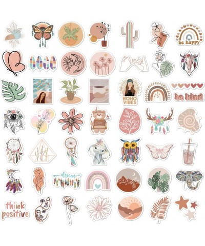 50 Pcs Boho Stickers Cute Hippie Stickers for Water Bottles Laptop Phone Skateboard Aesthetic Waterproof Vinyl Stickers for W...