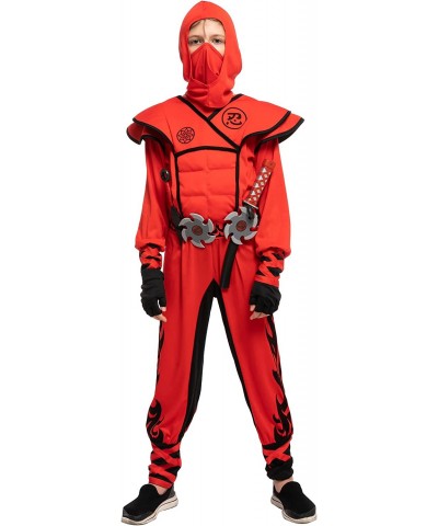 Red Kids Ninja Costume for Boys Halloween Costume Themed Parties $38.44 Kids' Costumes