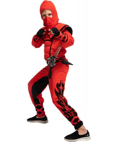 Red Kids Ninja Costume for Boys Halloween Costume Themed Parties $38.44 Kids' Costumes