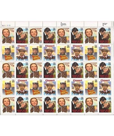 1990 25 Cent Classic Films Sheet of 40 Postage Stamps - Scott 2445-8a $25.56 Collectible Postage Stamps