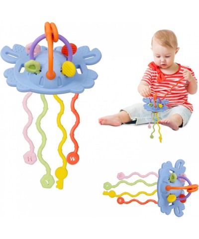 Baby Toys 12-18 Months Baby Sensory Toys Silicone Pull String Toys Baby Montessori Toys Activity Toy for Toddlers 1-3 Travel ...