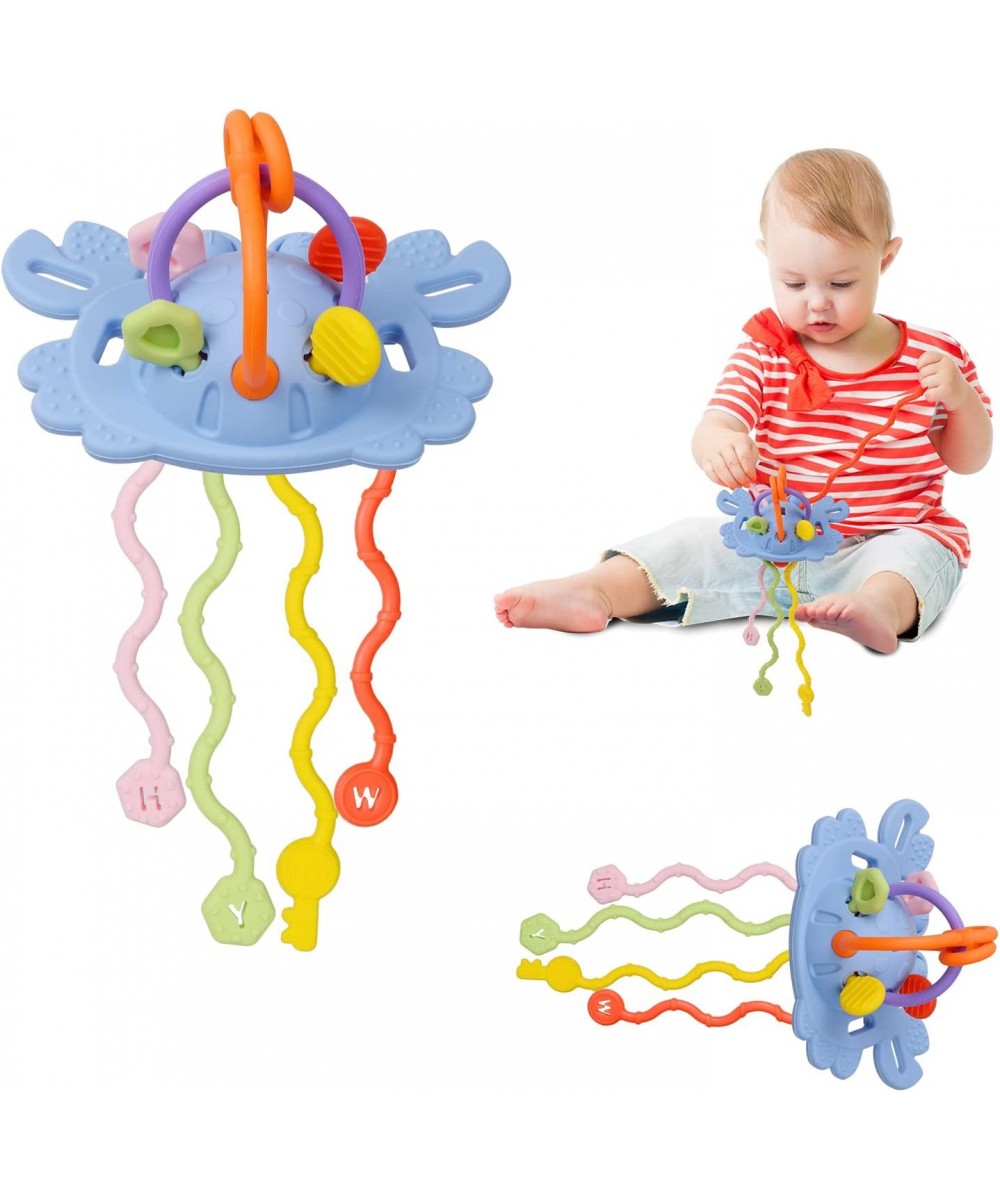 Baby Toys 12-18 Months Baby Sensory Toys Silicone Pull String Toys Baby Montessori Toys Activity Toy for Toddlers 1-3 Travel ...