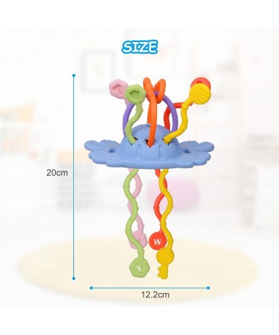 Baby Toys 12-18 Months Baby Sensory Toys Silicone Pull String Toys Baby Montessori Toys Activity Toy for Toddlers 1-3 Travel ...